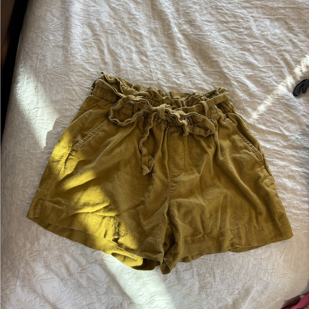 Old Navy Women's High Waist Mustard Shorts